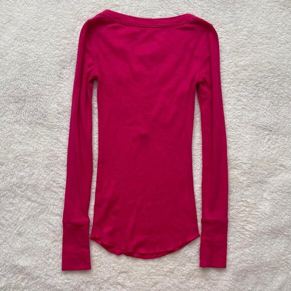 Hot Pink Aeropostale Long Sleeve Top - Picture 5 of 7